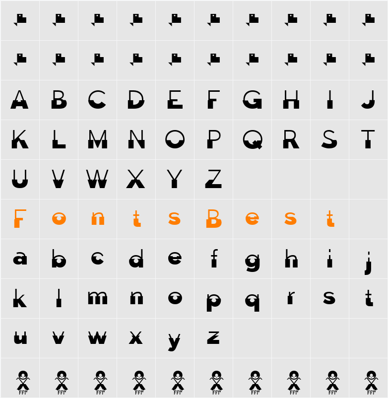 Disoluta Character Map
