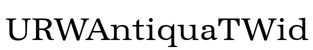 URWAntiquaTWid
