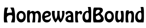 HomewardBound Font Image