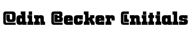 Odin Becker Initials