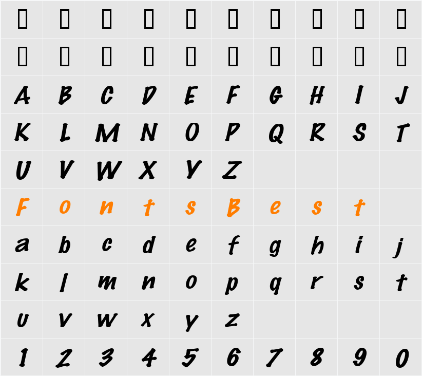 Marker-Extended Character Map