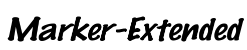 Marker-Extended Font Image