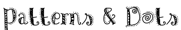 Patterns & Dots Font Image