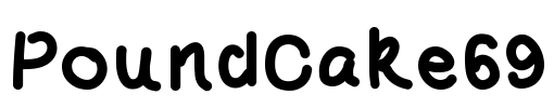 PoundCake69 Font Image