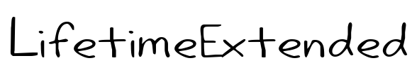 LifetimeExtended Font Image