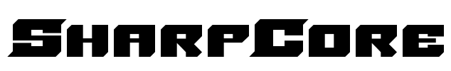 SharpCore Font Image