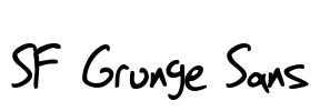 SF Grunge Sans Font Image