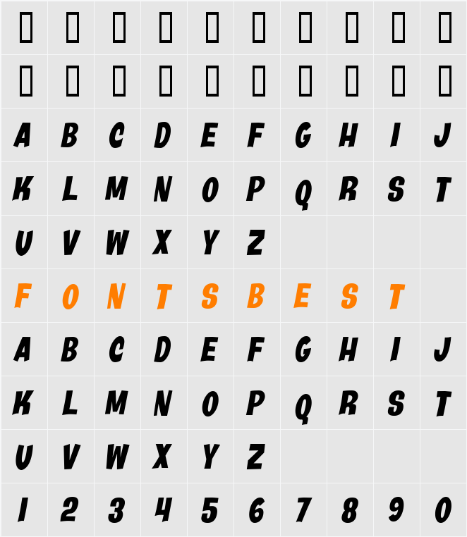 Java Kick BTN Cond Character Map