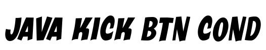 Java Kick BTN Cond Font Image