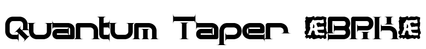 Quantum Taper (BRK) Font Image