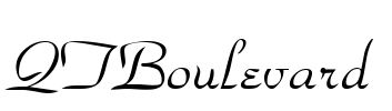 QTBoulevard Font Image