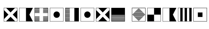 Maritime Flags Font Image