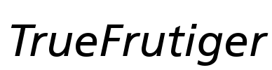 TrueFrutiger Font Image