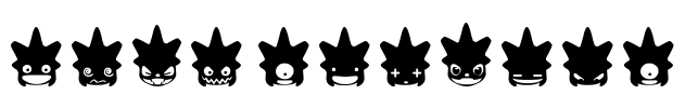 Punk Smileys Font Image