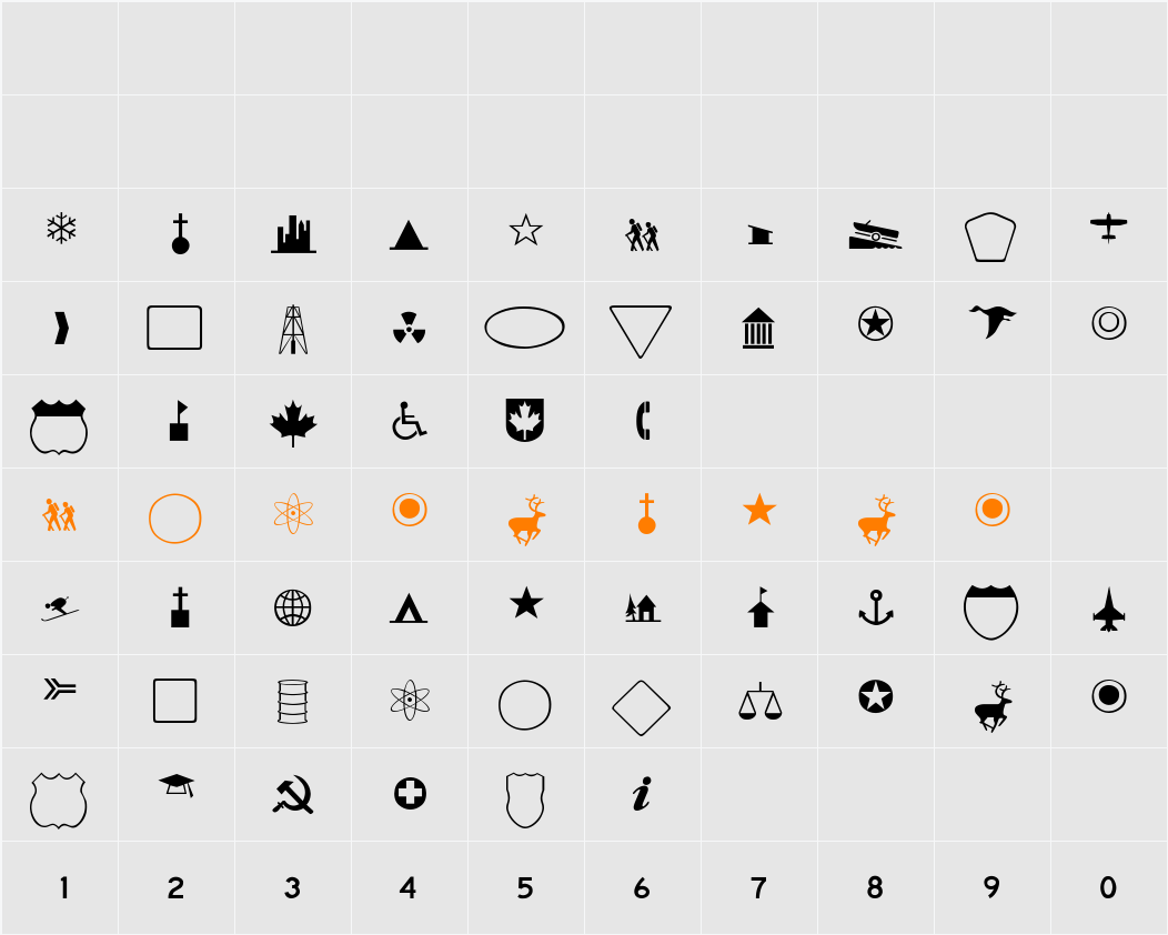 Deeda-Thin Character Map