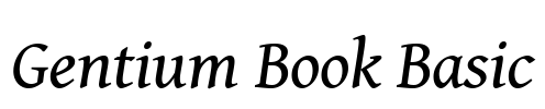 Gentium Book Basic