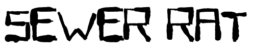Sewer Rat Font Image
