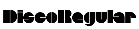 DiscoRegular Font Image