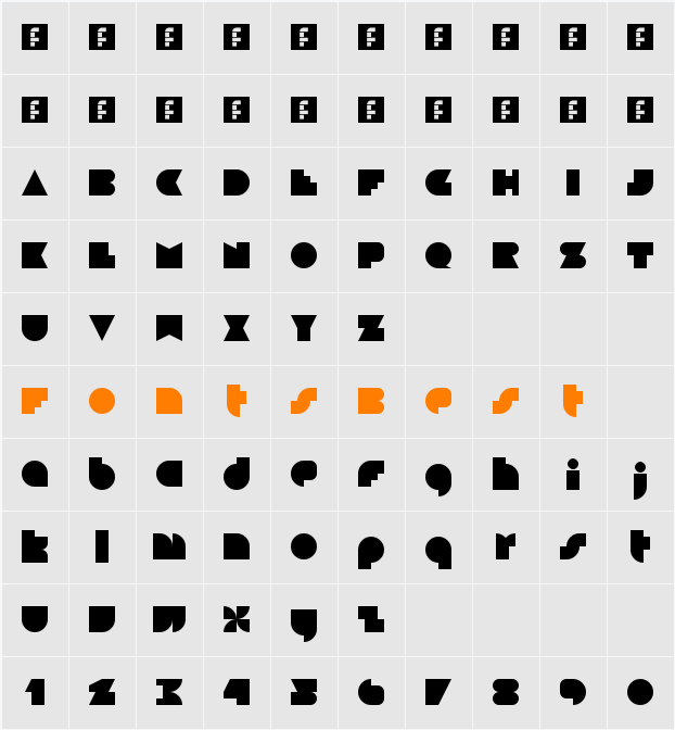 Blackfoot Character Map