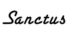 Sanctus Font Image