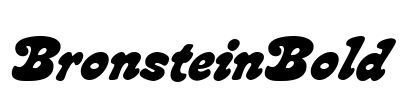 BronsteinBold Font Image
