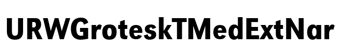 URWGroteskTMedExtNar Font Image