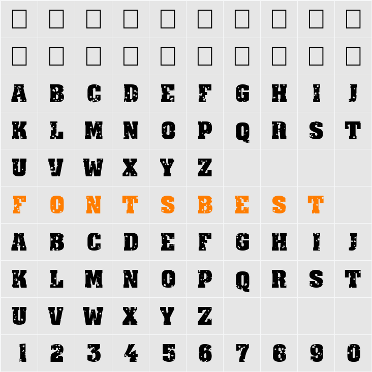 a_AssuanTitulStrDst Character Map
