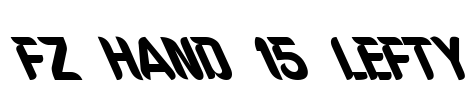 FZ HAND 15 LEFTY Font Image