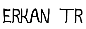 Erkan tr Font Image