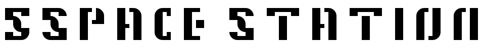 5Space Station Font Image