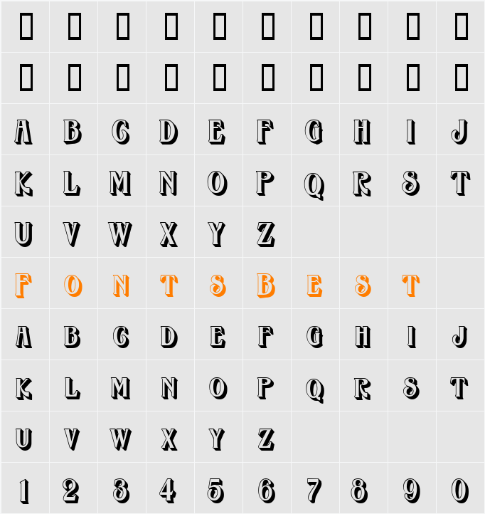 LHF Havana SHADOW Character Map