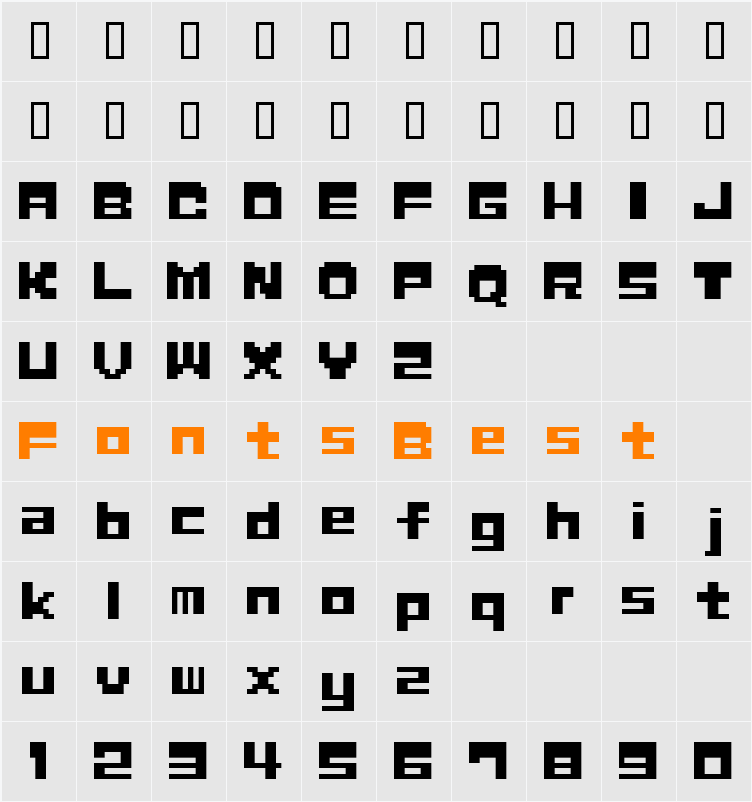 ZerozeronineAL Character Map