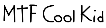 MTF Cool Kid Font Image