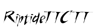 RiptideITC TT Font Image