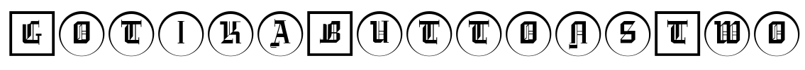GotikaButtonsTwo Font Image