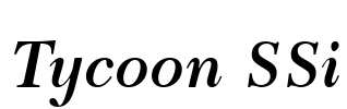 Tycoon SSi Font Image