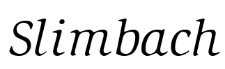 Slimbach Font Image