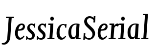 JessicaSerial Font Image