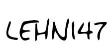 LEHN147 Font Image