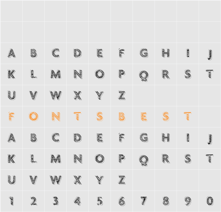 vtks chalk 79 Character Map