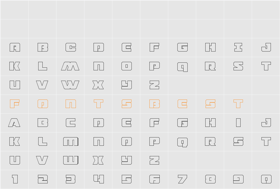 Drone Tracker Thin Outline Character Map