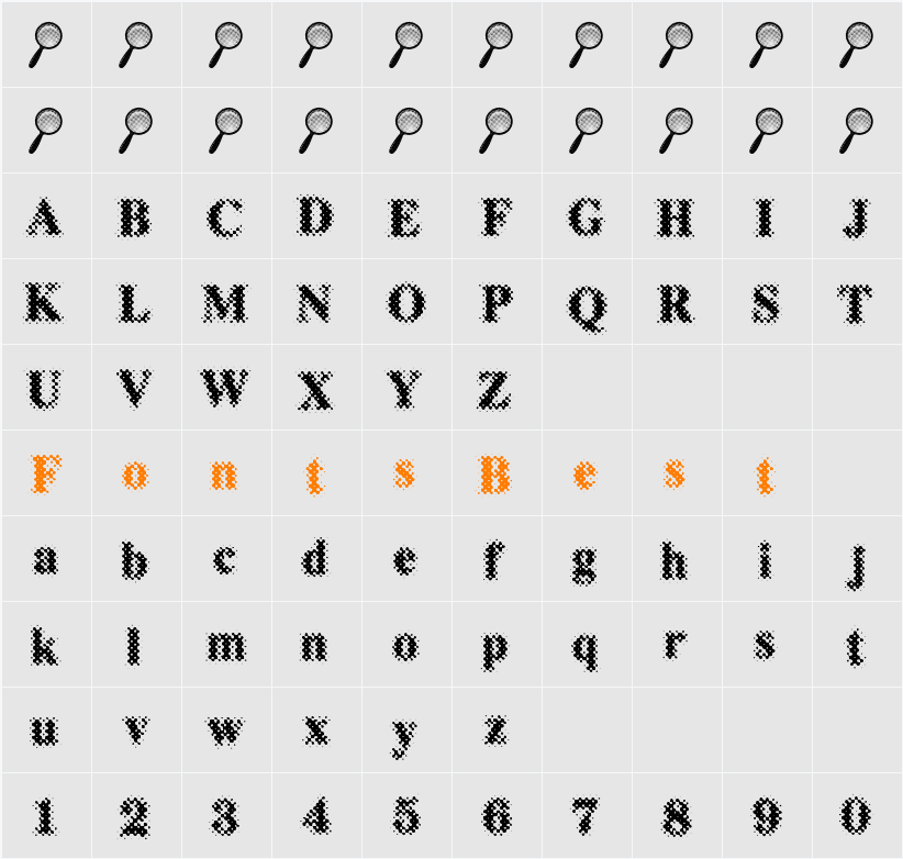 Puchakhon Magnifier3 Character Map