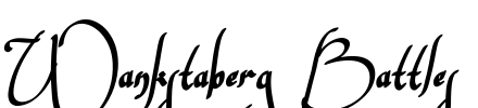 Wankstaberg Battles Font Image
