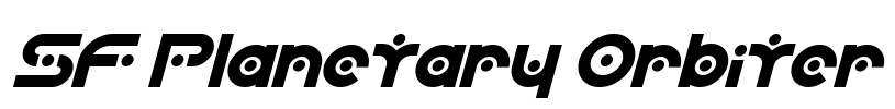 SF Planetary Orbiter Font Image