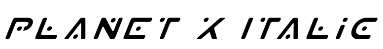 Planet X Italic