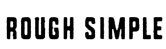 Rough Simple Font Image