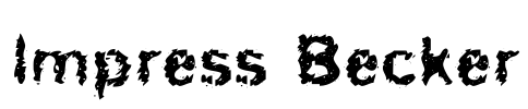Impress Becker Font Image