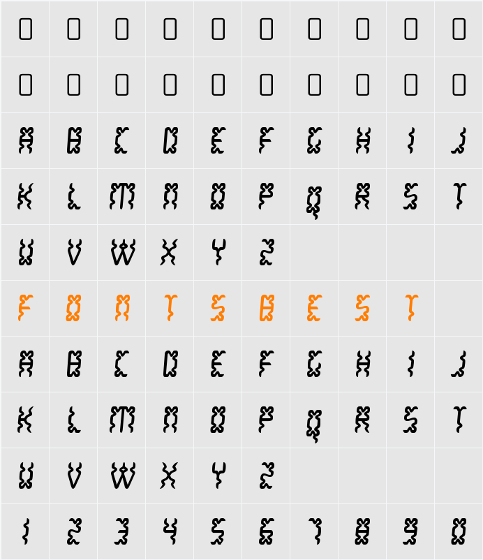White Lake Character Map