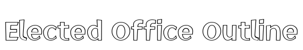 Elected Office Outline