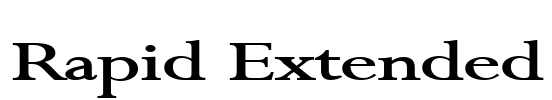 Rapid Extended Font Image